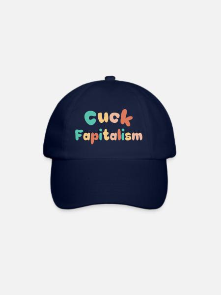 Cuck Fapitalism bunt - Baseballkappe - Blau/Blau