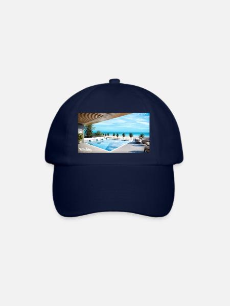 Pool und Strand - Baseballkappe - Blau/Blau