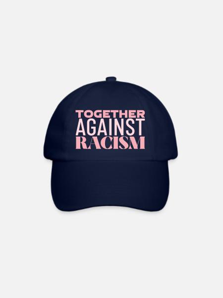 TOGETHER AGAINST RACISM - Baseballkappe - Blau/Blau
