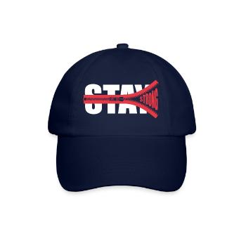 STAY STRONG - Mut machen - Kraft schenken - Baseballkappe - Blau/Blau - Vorne