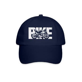Bike Rennmotorrad Biker Motorrad Motorradfahrer - Baseballkappe - Blau/Blau - Vorne