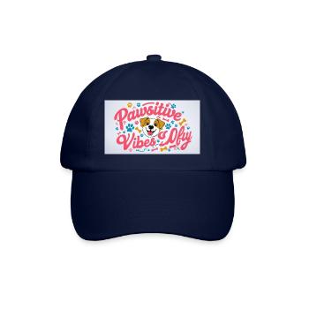 Hunde Design - Baseballkappe - Blau/Blau - Vorne
