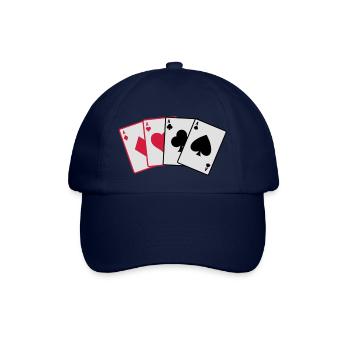 karten - Baseballkappe - Blau/Blau - Vorne