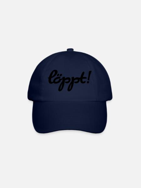 löppt - Baseballkappe - Blau/Blau