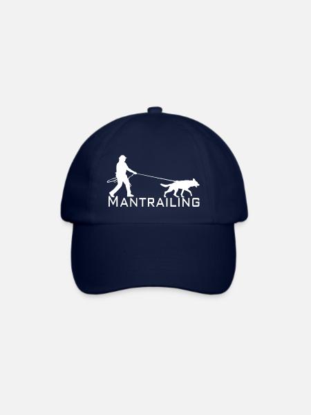 Mantrailing Weiss - Baseballkappe - Blau/Blau
