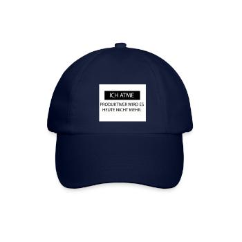 Ich Atme - Baseballkappe - Blau/Blau - Vorne