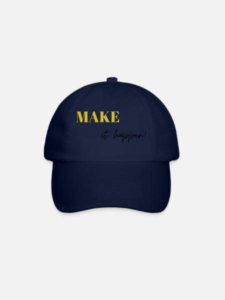 Make it happen - Baseballkappe - Blau/Blau