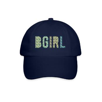 Breakdance Girl B-Girl - Baseballkappe - Blau/Blau - Vorne