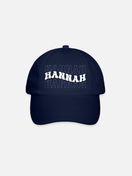 Lustige Hannah Groovy 4 Männer Frauen Coole Hannah Krawatte - Baseballkappe - Blau/Blau