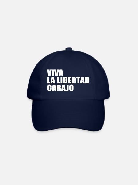 Viva la libertad carajo - Baseballkappe - Blau/Blau
