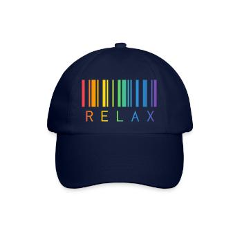 RELAX BARCODE STRICHCODE - Baseballkappe - Blau/Blau - Vorne