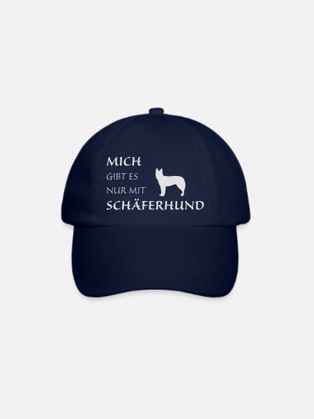 Nur mit Schäferhund - Baseballkappe - Blau/Blau