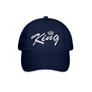 King Partnerlook King & Queen Geschenk - Baseballkappe - Blau/Blau - Vorne