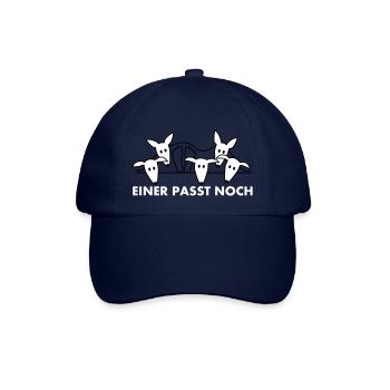 Einer paßt noch - Podenco und Galgo - Baseballkappe - Blau/Blau - Vorne