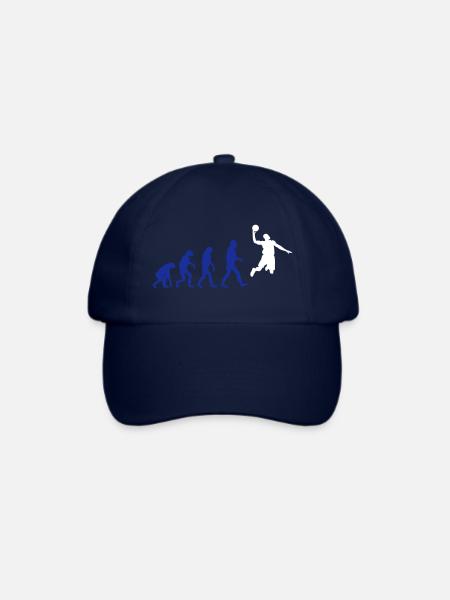 Basketball evolution logo - Baseballkappe - Blau/Blau