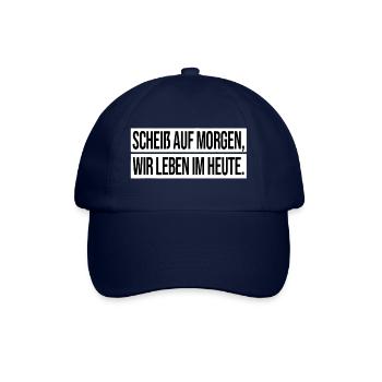 Apache Spruch Zitat - Baseballkappe - Blau/Blau - Vorne