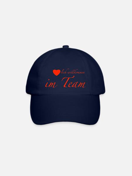 herzlich willkommen - Baseballkappe - Blau/Blau