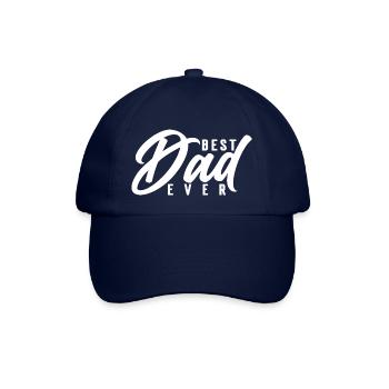 Best Dad ever - Baseballkappe - Blau/Blau - Vorne
