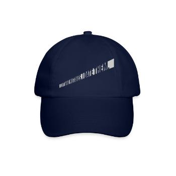 Date Mistakes Zitat Logo - Baseballkappe - Blau/Blau - Vorne