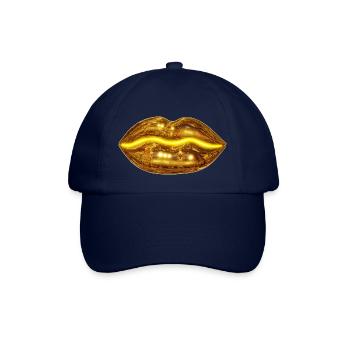 Goldener Kuss - Baseballkappe - Blau/Blau - Vorne