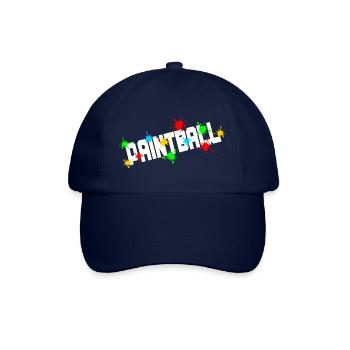 Paintball mit Farbspritzern - Baseballkappe - Blau/Blau - Vorne
