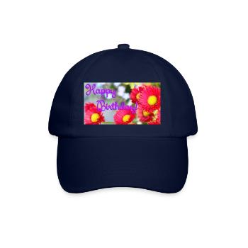 Happy Birthday! - Baseballkappe - Blau/Blau - Vorne