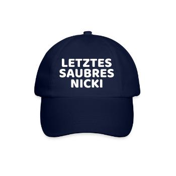 DDR Nicki Niggi Ossi Geschenk - Baseballkappe - Blau/Blau - Vorne