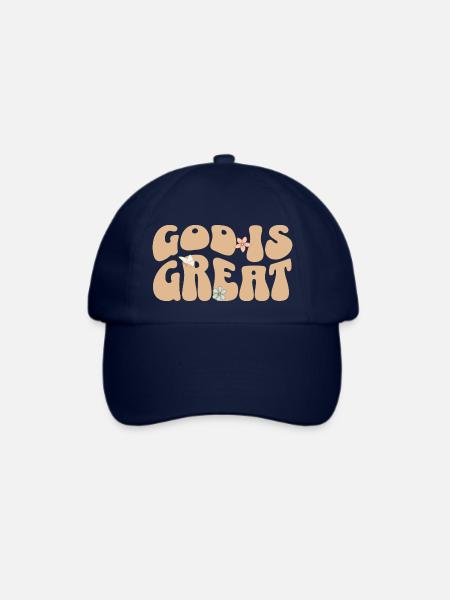 God is Great Kirche Glaube Christliches Damen - Baseballkappe - Blau/Blau
