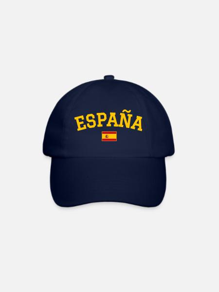 Spanien Flagge Design - Baseballkappe - Blau/Blau