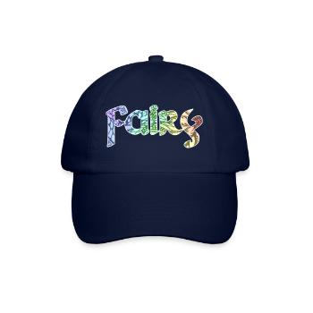 Fairy romantische Schrift - Baseballkappe - Blau/Blau - Vorne