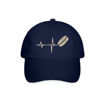 Geschenk Heartbeat Eishockey Puck - Baseballkappe - Blau/Blau - Vorne