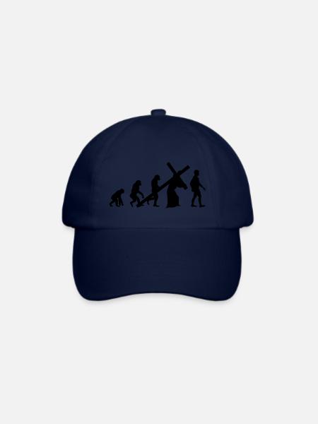 Evolution Religion - Baseballkappe - Blau/Blau