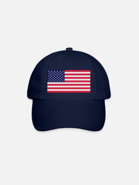 USA! - Baseballkappe - Blau/Blau