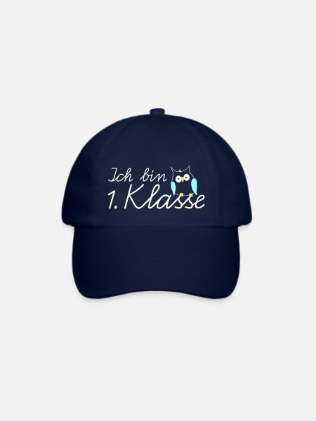 Einschulung Ich Bin 1. Klasse Eule - Baseballkappe - Blau/Blau