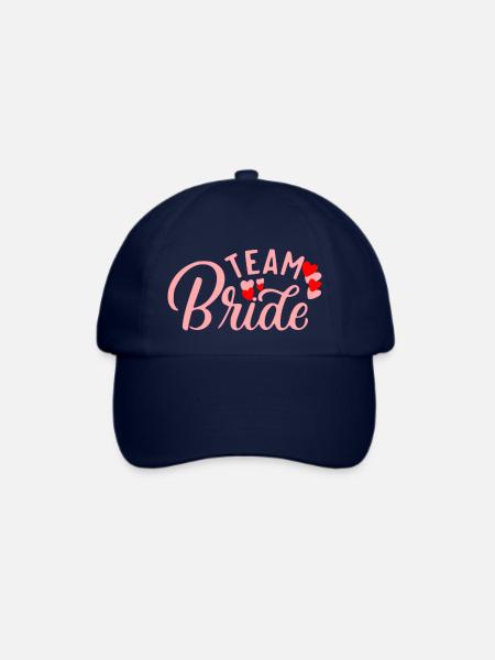 Team Bride - Baseballkappe - Blau/Blau