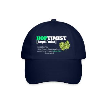 Bier Motiv Party Spruch Duden Übersetzung - Baseballkappe - Blau/Blau - Vorne