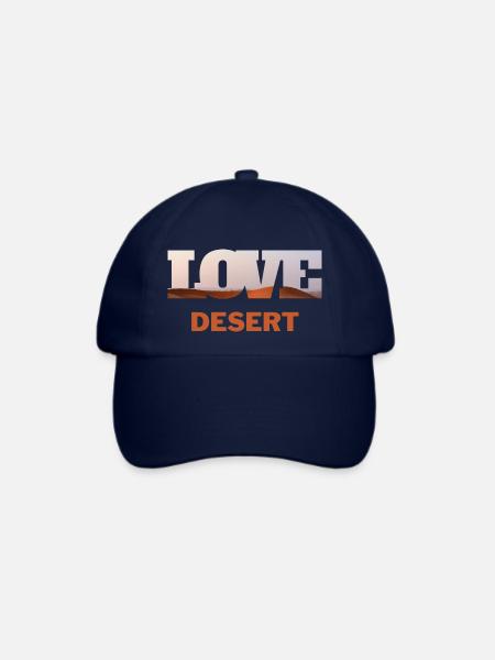 T-Shirt Desert Urlaub Strand Sonnenschein Geschenk - Baseballkappe - Blau/Blau