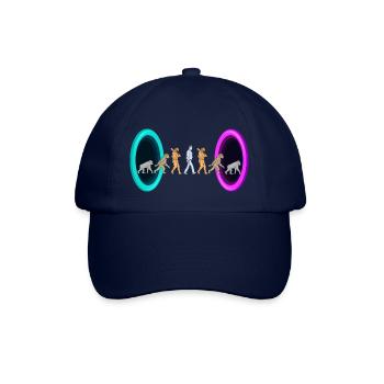 Evolution durch Portale - Baseballkappe - Blau/Blau - Vorne