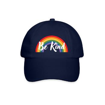 Be Kind Rainbow - Baseballkappe - Blau/Blau - Vorne