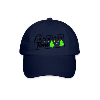 christmas time - Baseballkappe - Blau/Blau - Vorne
