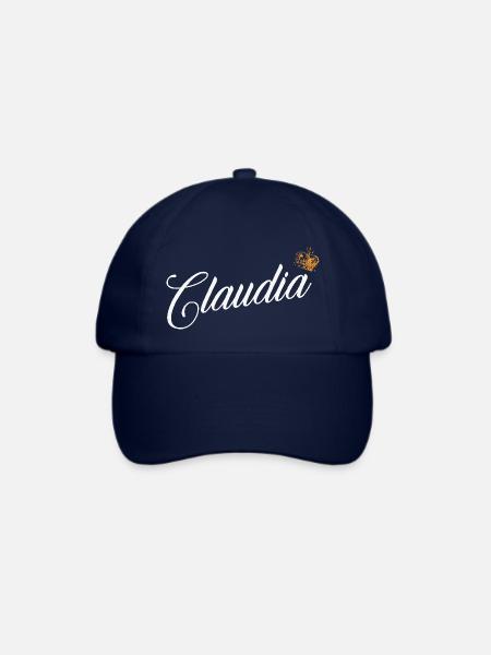 Claudia Name für Frauen Kinder Kleinkinder - Claudia - Baseballkappe - Blau/Blau