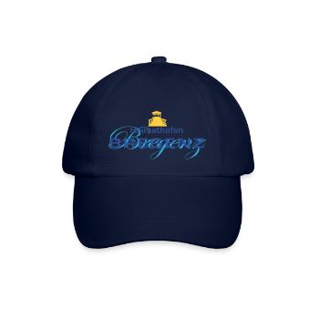 Heimathafen BREGENZ: Typografisch mit Fischersteg - Baseballkappe - Blau/Blau - Vorne