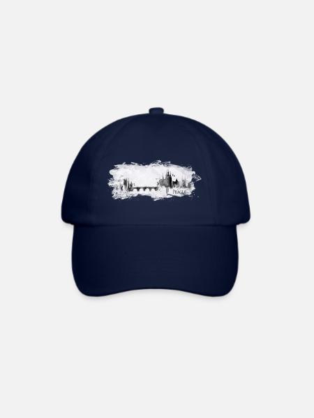 Prag - Baseballkappe - Blau/Blau