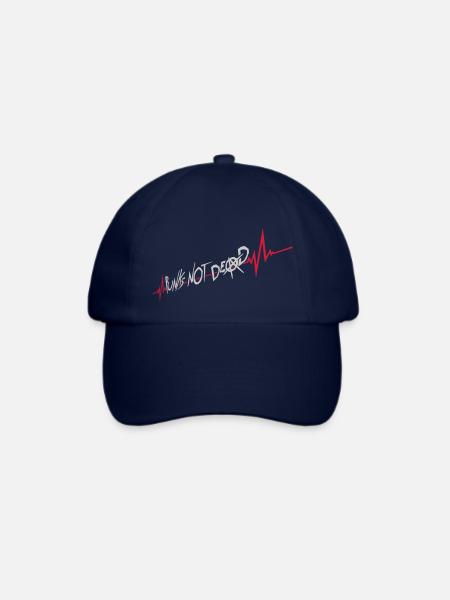 punks not dead Zitat - Baseballkappe - Blau/Blau