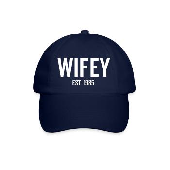 Wifey Est 1985 - Baseballkappe - Blau/Blau - Vorne