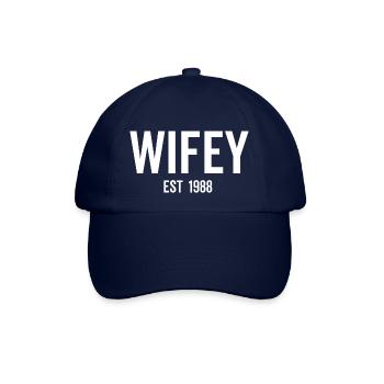 Wifey Est 1988 - Baseballkappe - Blau/Blau - Vorne