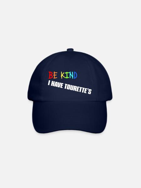 Seien Sie nett – ich habe Tourette (weiß) - Baseballkappe - Blau/Blau