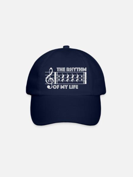 The rhythm of my life - Musik Pause Musiker Shirt - Baseballkappe - Blau/Blau