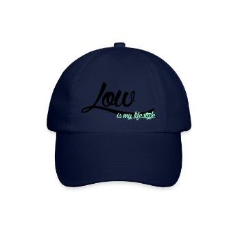 low is my lifestyle - Baseballkappe - Blau/Blau - Vorne