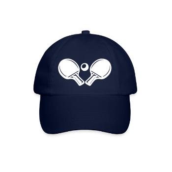 Tischtennisschläger Symbol - Baseballkappe - Blau/Blau - Vorne